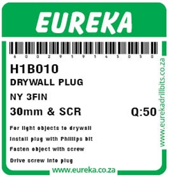 H1B010 - Drywall Plug Nylon -H1B010_label_T